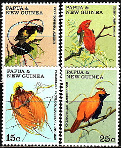 Папуа Новая Гвинея, 1970, Птицы, 4 марки